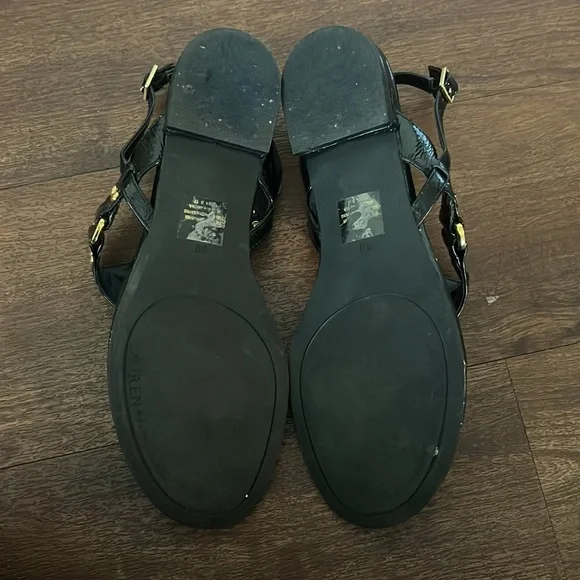 Womens Lauren Ralph Lauren Valinda T-Strap Slingback Sandals - Picture 6 of 6
